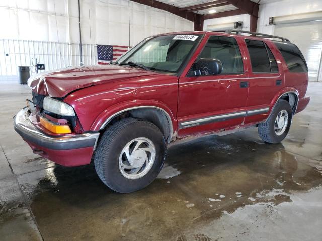 1GNDT13W21K256801 - 2001 CHEVROLET BLAZER MAROON photo 1