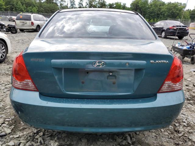 KMHDN46D76U215232 - 2006 HYUNDAI ELANTRA GLS GREEN photo 6