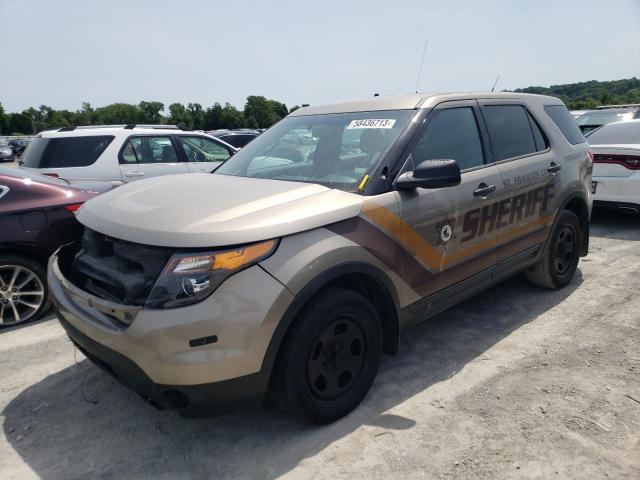 1FM5K8AR0EGC27324 - 2014 FORD EXPLORER POLICE INTERCEPTOR TAN photo 1