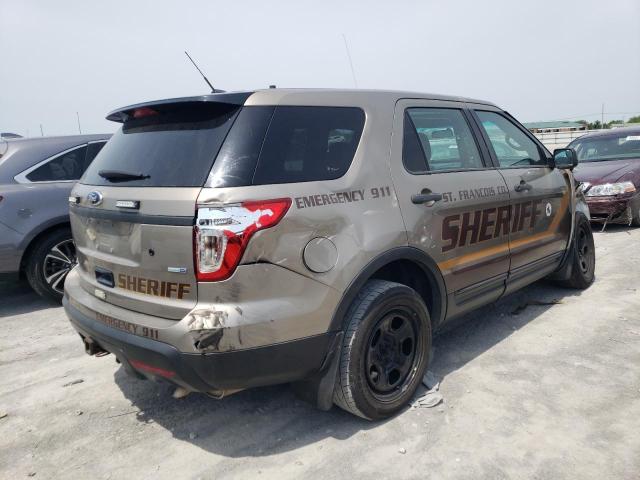 1FM5K8AR0EGC27324 - 2014 FORD EXPLORER POLICE INTERCEPTOR TAN photo 3