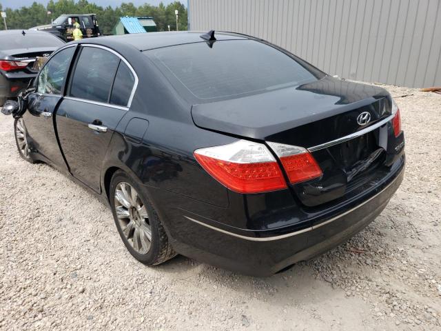 KMHGC46E59U021430 - 2009 HYUNDAI GENESIS 3.8L BLACK photo 2