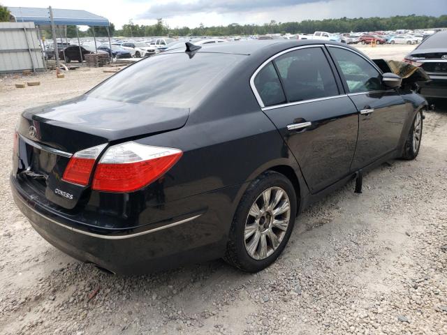 KMHGC46E59U021430 - 2009 HYUNDAI GENESIS 3.8L BLACK photo 3