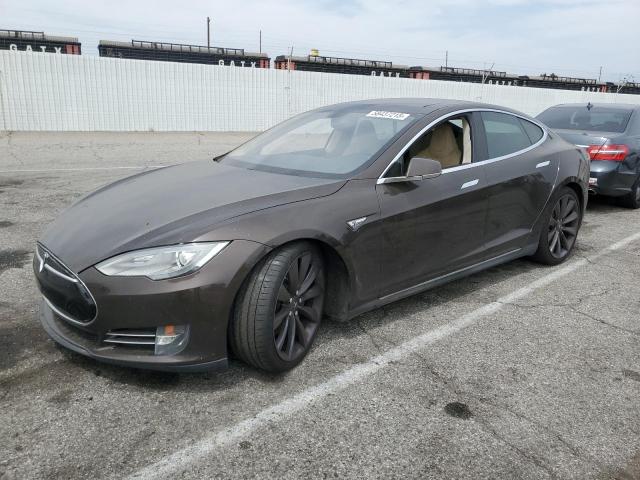 5YJSA1DP0DFP18285 - 2013 TESLA MODEL S 棕色 照片 1