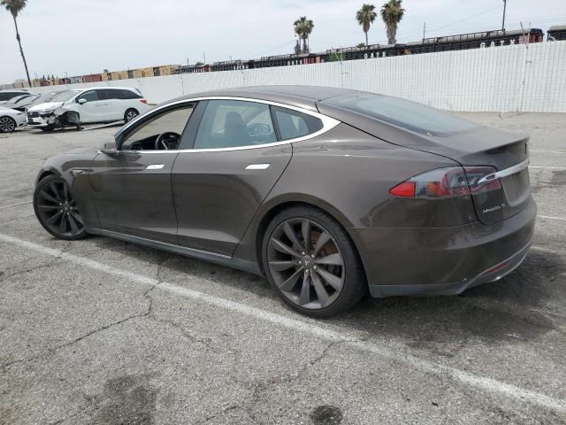 5YJSA1DP0DFP18285 - 2013 TESLA MODEL S 棕色 照片 2
