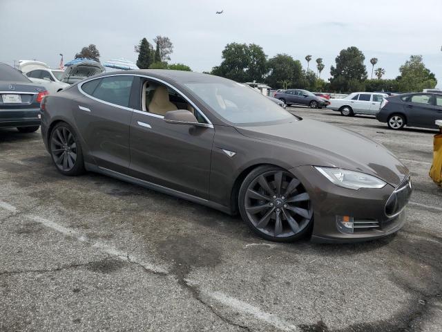 5YJSA1DP0DFP18285 - 2013 TESLA MODEL S 棕色 照片 4