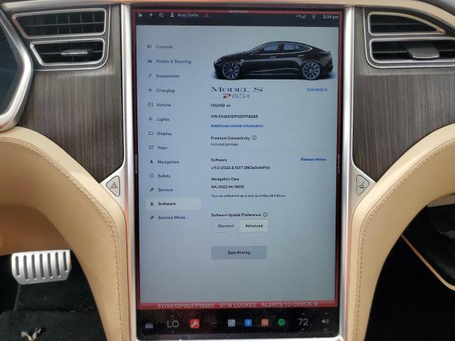 5YJSA1DP0DFP18285 - 2013 TESLA MODEL S 棕色 照片 9