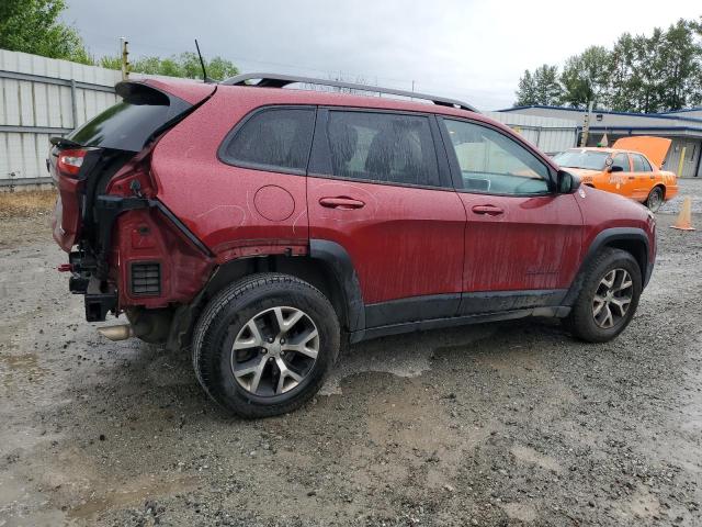 1C4PJMBS9GW156658 - 2016 JEEP CHEROKEE TRAILHAWK RED photo 3