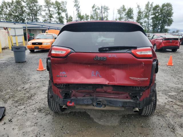 1C4PJMBS9GW156658 - 2016 JEEP CHEROKEE TRAILHAWK RED photo 6