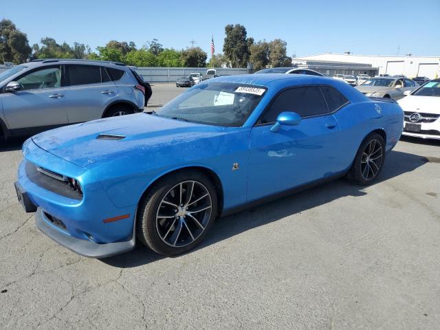 2C3CDZFJXGH220763 - 2016 DODGE CHALLENGER R/T SCAT PACK BLUE photo 1