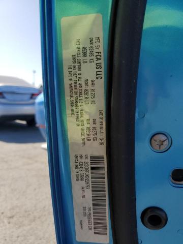 2C3CDZFJXGH220763 - 2016 DODGE CHALLENGER R/T SCAT PACK BLUE photo 12