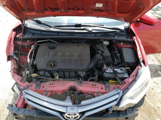 2T1BURHE7FC321176 - 2015 TOYOTA COROLLA L RED photo 11