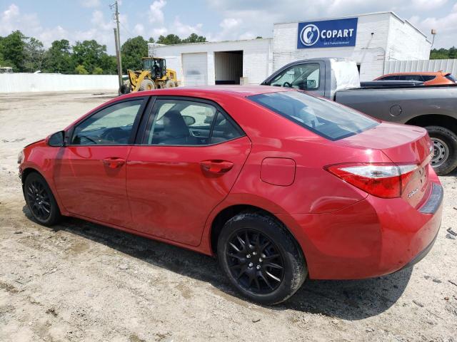 2T1BURHE7FC321176 - 2015 TOYOTA COROLLA L RED photo 2