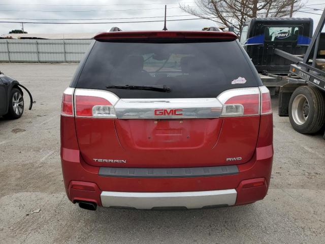 2GKFLZEK4D6276411 - 2013 GMC TERRAIN DENALI RED photo 6