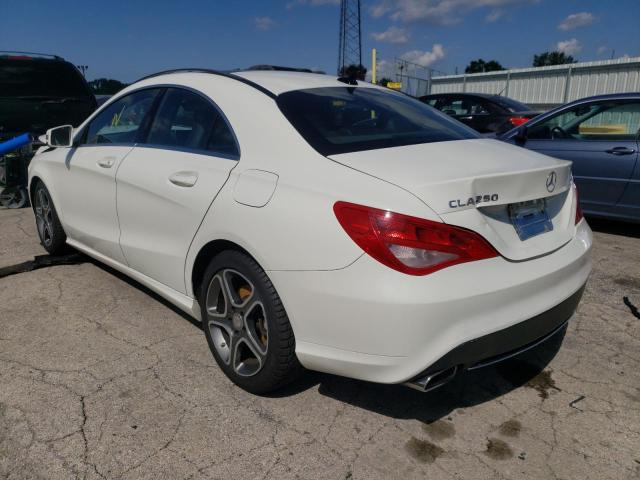 WDDSJ4GBXEN093419 - 2014 MERCEDES-BENZ CLA 250 4MATIC WHITE photo 3