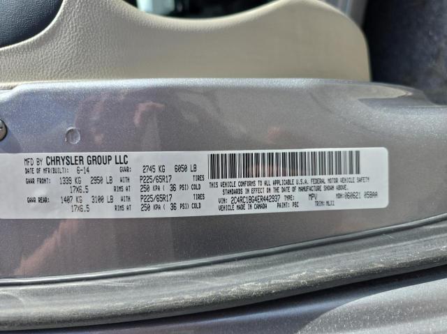 2C4RC1BG4ER442937 - 2014 CHRYSLER TOWN & COU TOURING 银色 照片 10