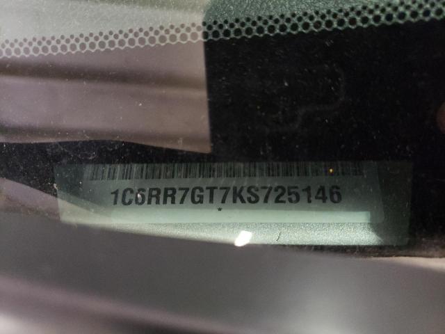 1C6RR7GT7KS725146 - 2019 RAM 1500 CLASS SLT Күміс фото 12