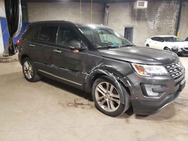 1FM5K7FH6GGC29348 - 2016 FORD EXPLORER LIMITED GRAY photo 4