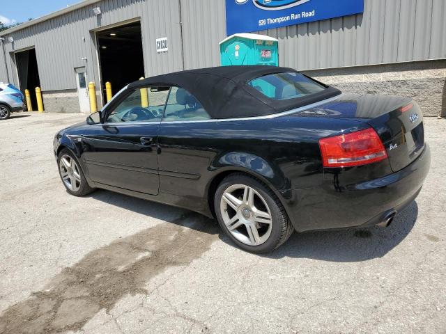 WAUAF48H77K026787 - 2007 AUDI A4 2.0T CABRIOLET BLACK photo 2