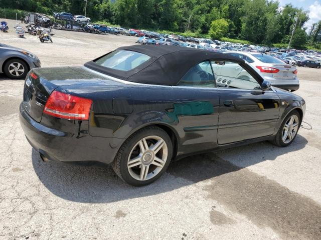 WAUAF48H77K026787 - 2007 AUDI A4 2.0T CABRIOLET BLACK photo 3