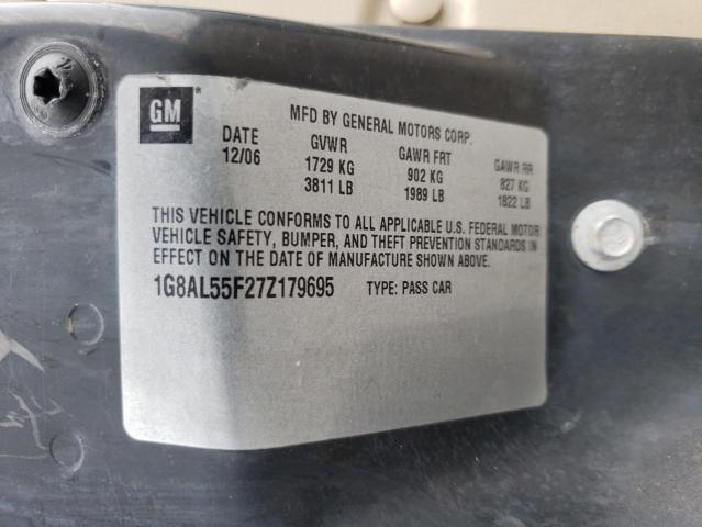 1G8AL55F27Z179695 - 2007 SATURN ION LEVEL 3 GREEN photo 12