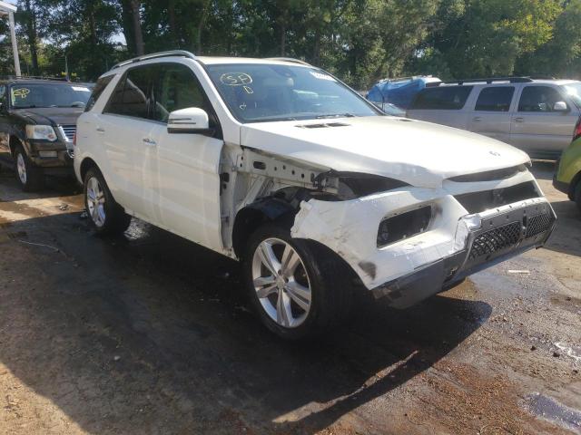4JGDA5HB1DA191456 - 2013 MERCEDES-BENZ ML 350 4MATIC WHITE photo 4