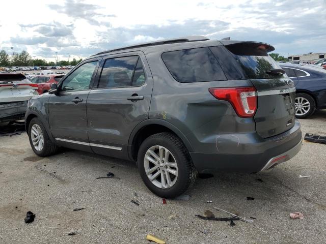 1FM5K7D87HGE09412 - 2017 FORD EXPLORER XLT GRAY photo 2