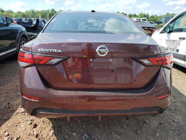 3N1AB8CV5PY263818 - 2023 NISSAN SENTRA SV BURGUNDY photo 6