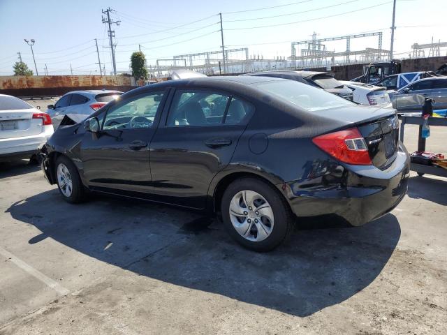 19XFB2F57CE345895 - 2012 HONDA CIVIC LX BLACK photo 2