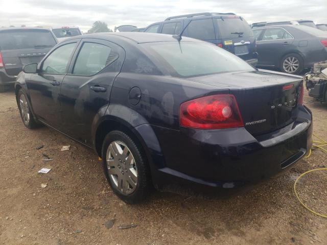 1C3CDZAB0CN247407 - 2012 DODGE AVENGER SE BLACK photo 2