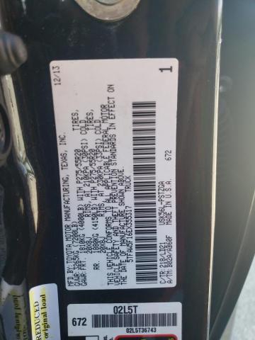 5TFAW5F16EX355317 - 2014 TOYOTA TUNDRA CREWMAX PLATINUM Schwarz Foto 12