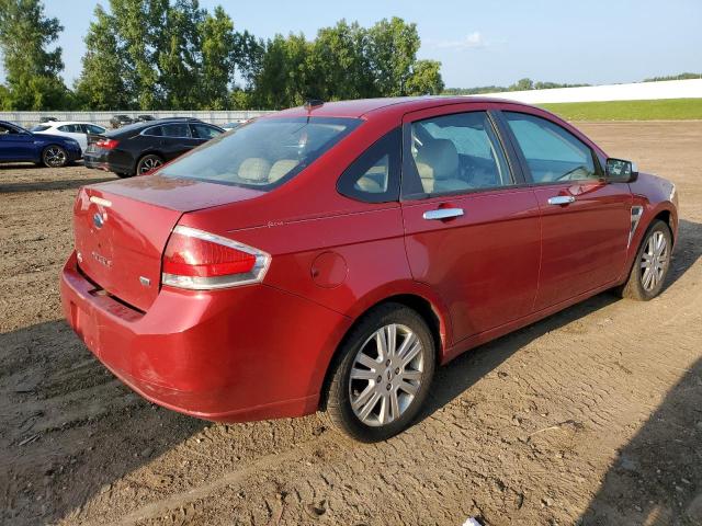 1FAHP37N89W265590 - 2009 FORD FOCUS SEL RED photo 3