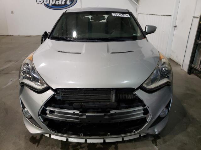 KMHTC6AE6EU190061 - 2014 HYUNDAI VELOSTER TURBO SILVER photo 5