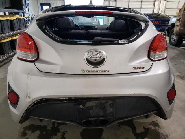 KMHTC6AE6EU190061 - 2014 HYUNDAI VELOSTER TURBO SILVER photo 6