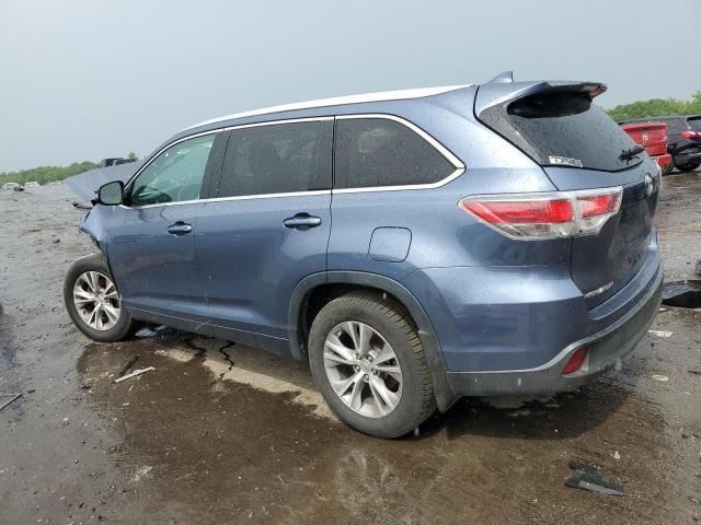 5TDJKRFH4FS132121 - 2015 TOYOTA HIGHLANDER XLE BLUE photo 2