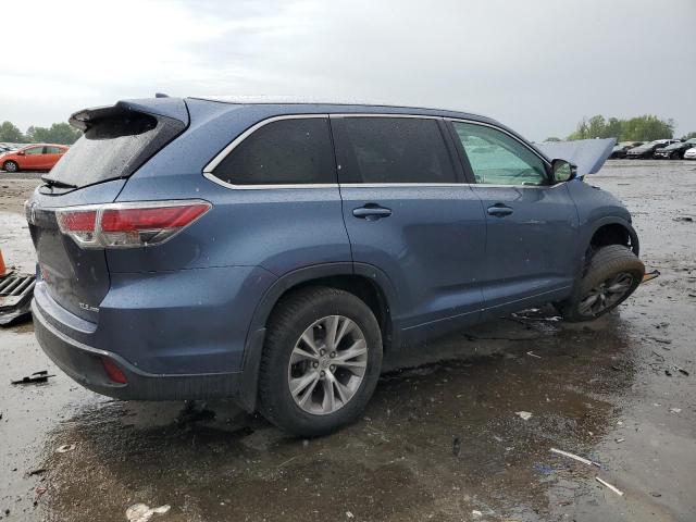 5TDJKRFH4FS132121 - 2015 TOYOTA HIGHLANDER XLE BLUE photo 3