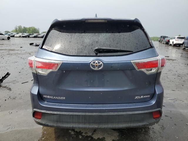 5TDJKRFH4FS132121 - 2015 TOYOTA HIGHLANDER XLE BLUE photo 6