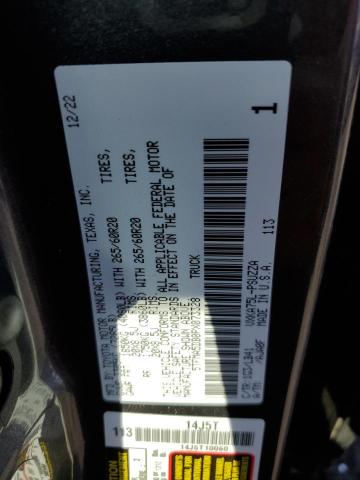 5TFMA5DB0PX073328 - 2023 TOYOTA TUNDRA CREWMAX PLATINUM Grau Foto 12