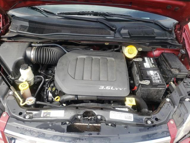 2C4RC1CG1ER228907 - 2014 CHRYSLER TOWN & COU TOURING L MAROON photo 7