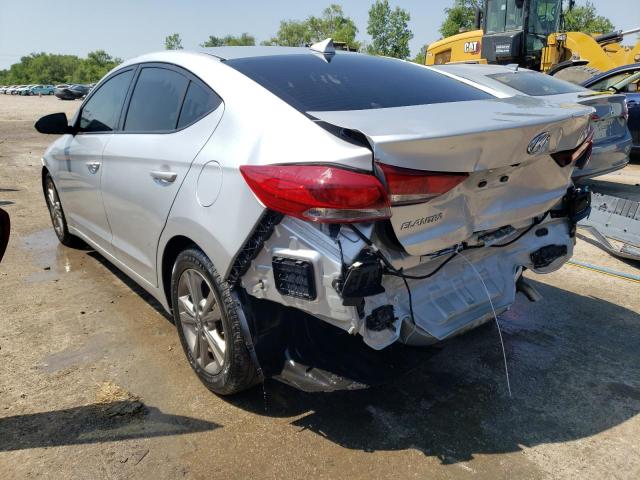 5NPD84LF2JH380030 - 2018 HYUNDAI ELANTRA SEL SILVER photo 2