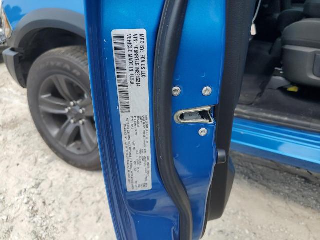 1C6RR7LG1NS245214 - 2022 RAM 1500 CLASS SLT 蓝色 照片 12