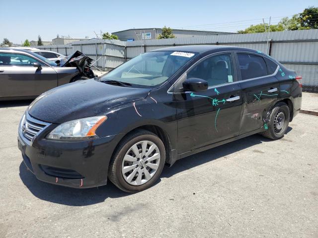 3N1AB7APXDL646855 - 2013 NISSAN SENTRA S BLACK photo 1