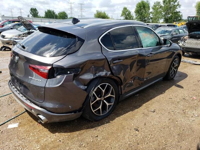 ZASPAKBN3M7D13838 - 2021 ALFA ROMEO STELVIO TI GRAY photo 3