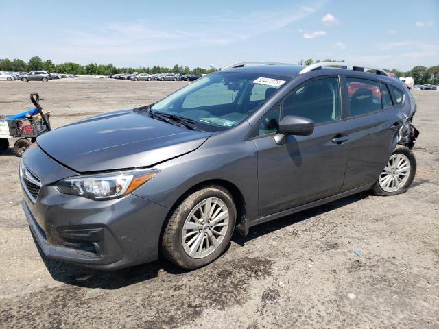 4S3GTAD60J3726452 - 2018 SUBARU IMPREZA PREMIUM PLUS GRAY photo 1