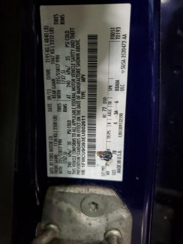 1FMCU9G93EUB02611 - 2014 FORD ESCAPE SE BLUE photo 13