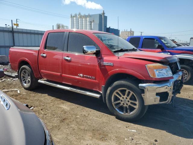 1N6AA0EC6CN300618 - 2012 NISSAN TITAN S RED photo 4