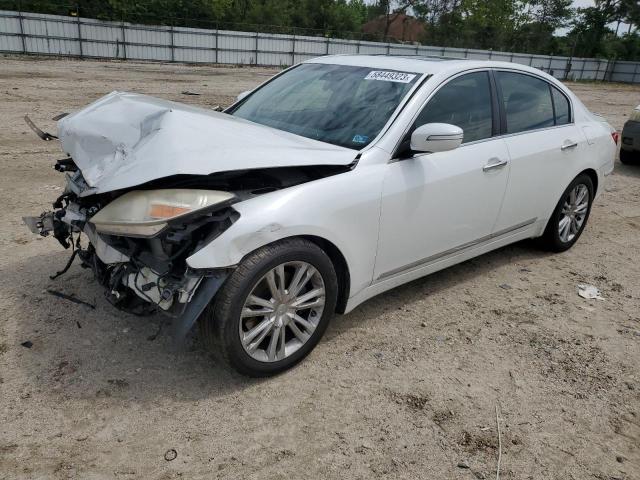 KMHGC46F69U062738 - 2009 HYUNDAI GENESIS 4.6L WHITE photo 1