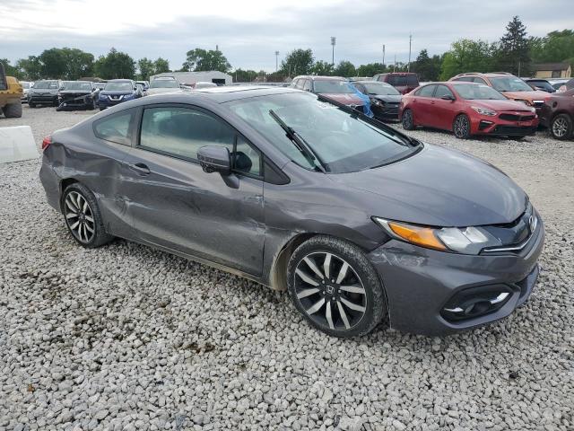 2HGFG3B00FH509371 - 2015 HONDA CIVIC EXL SILVER photo 4