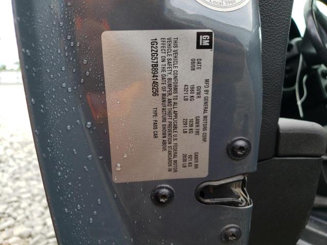 1G2ZG57B894149256 - 2009 PONTIAC G6 CHARCOAL photo 13