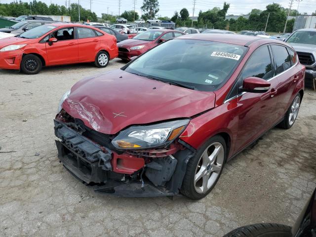 1FADP3N22DL381563 - 2013 FORD FOCUS TITANIUM RED photo 1