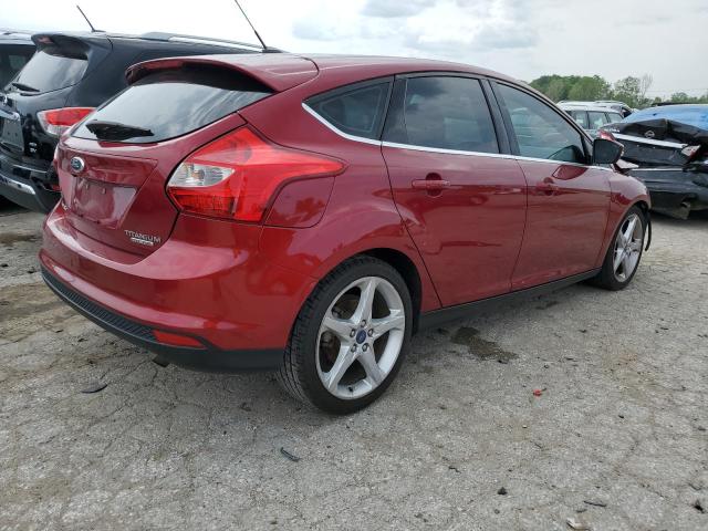 1FADP3N22DL381563 - 2013 FORD FOCUS TITANIUM RED photo 3